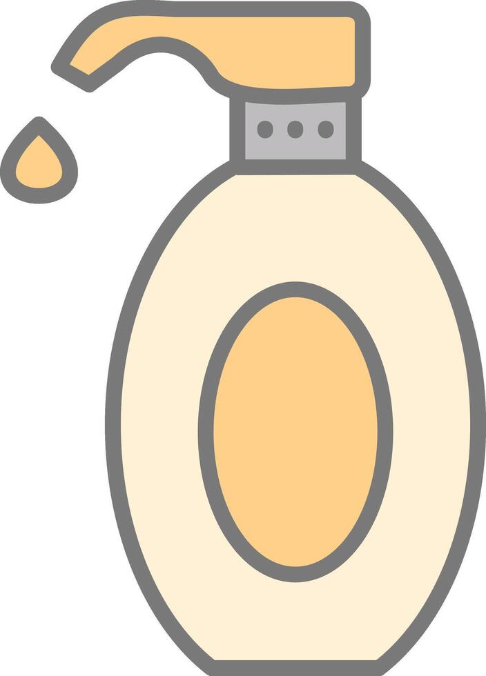 Lotion Line Filled Light Icon vector