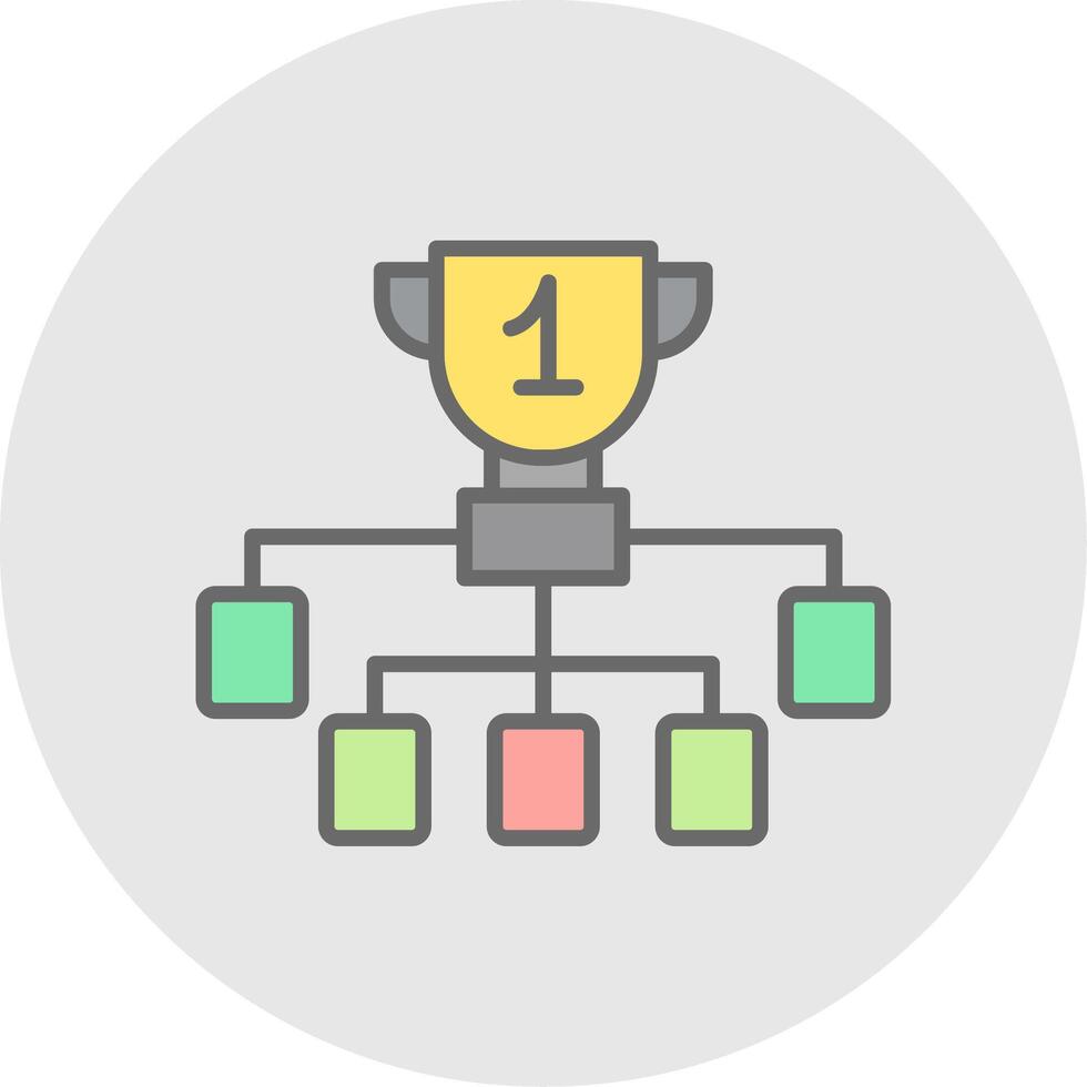 League Line Filled Light Icon vector