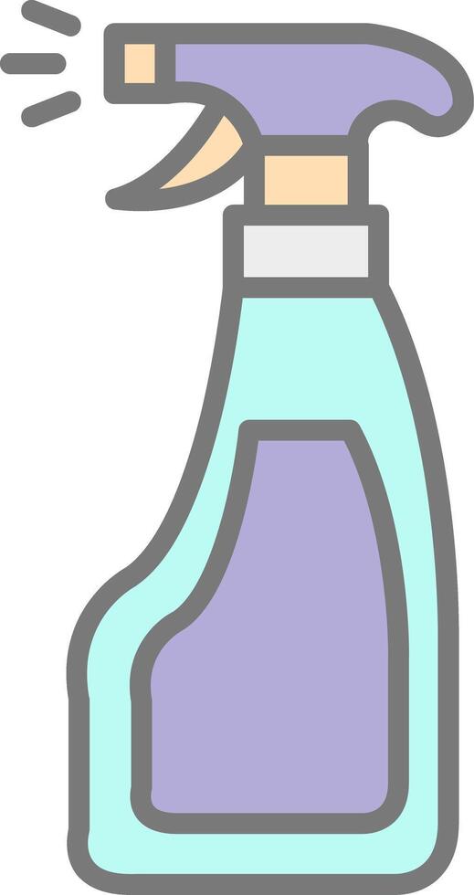 Window Cleaner Line Filled Light Icon vector
