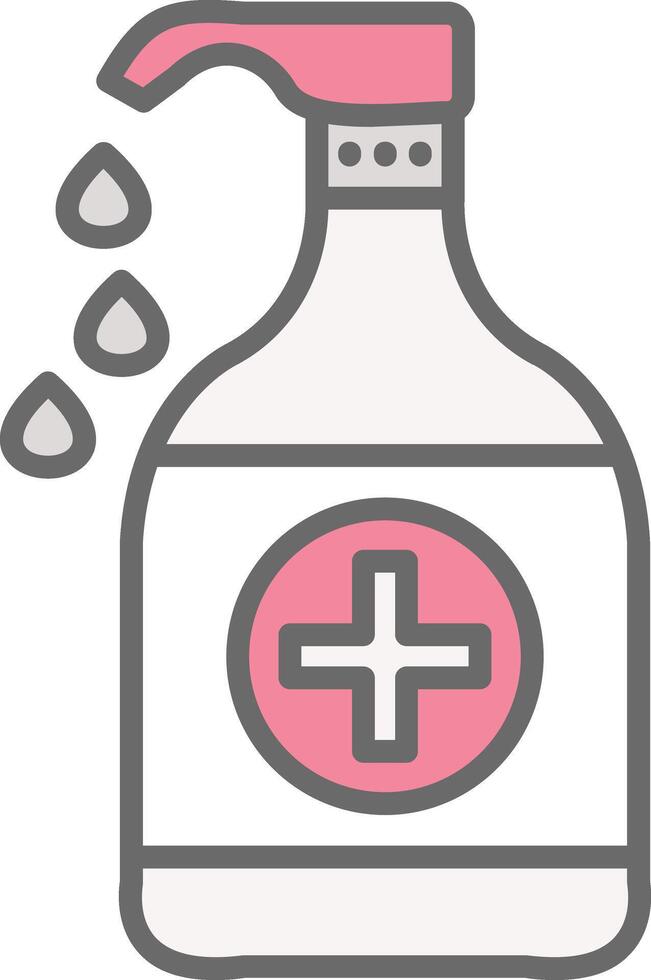 Liquid Line Filled Light Icon vector