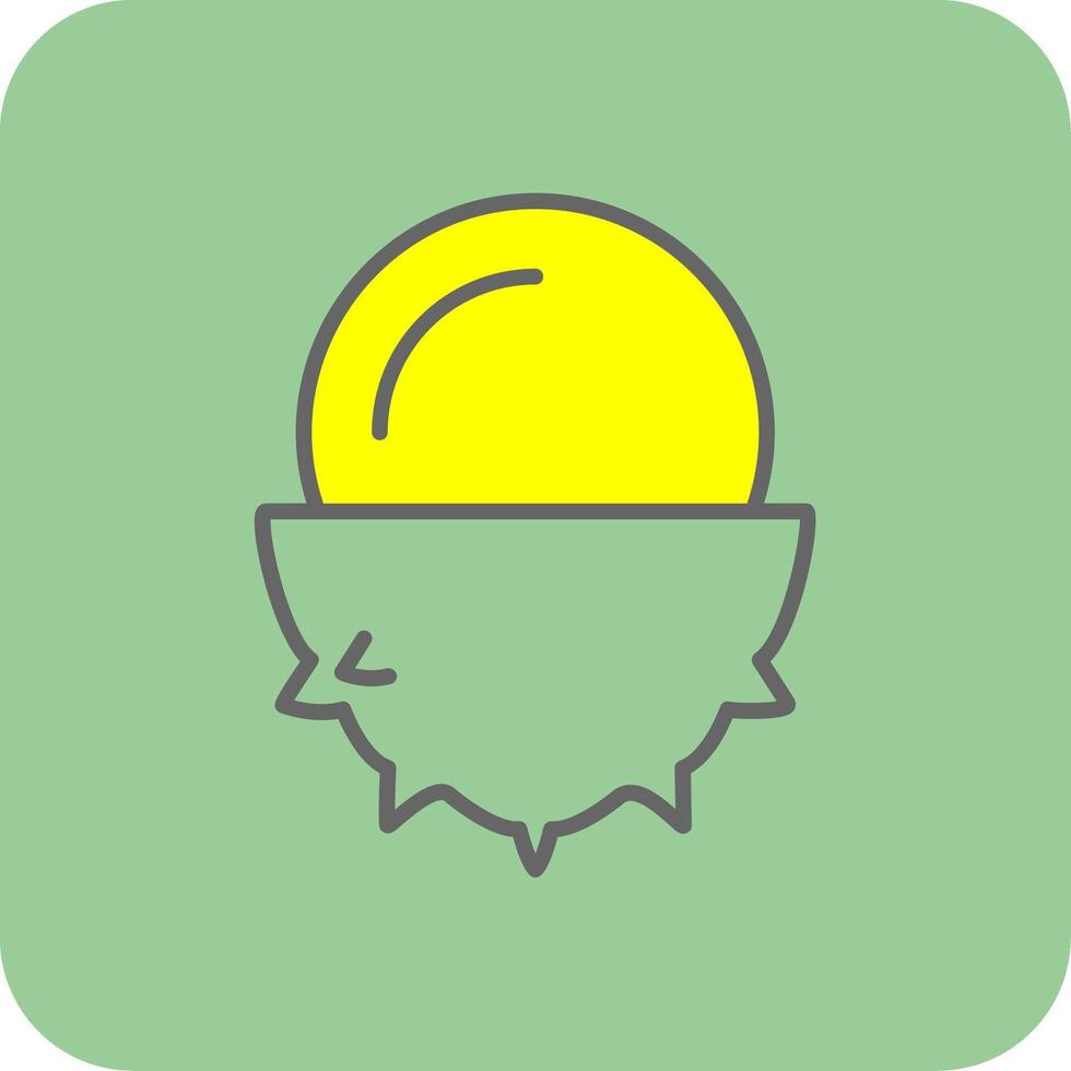 Lychee Glyph Gradient Corner Icon vector