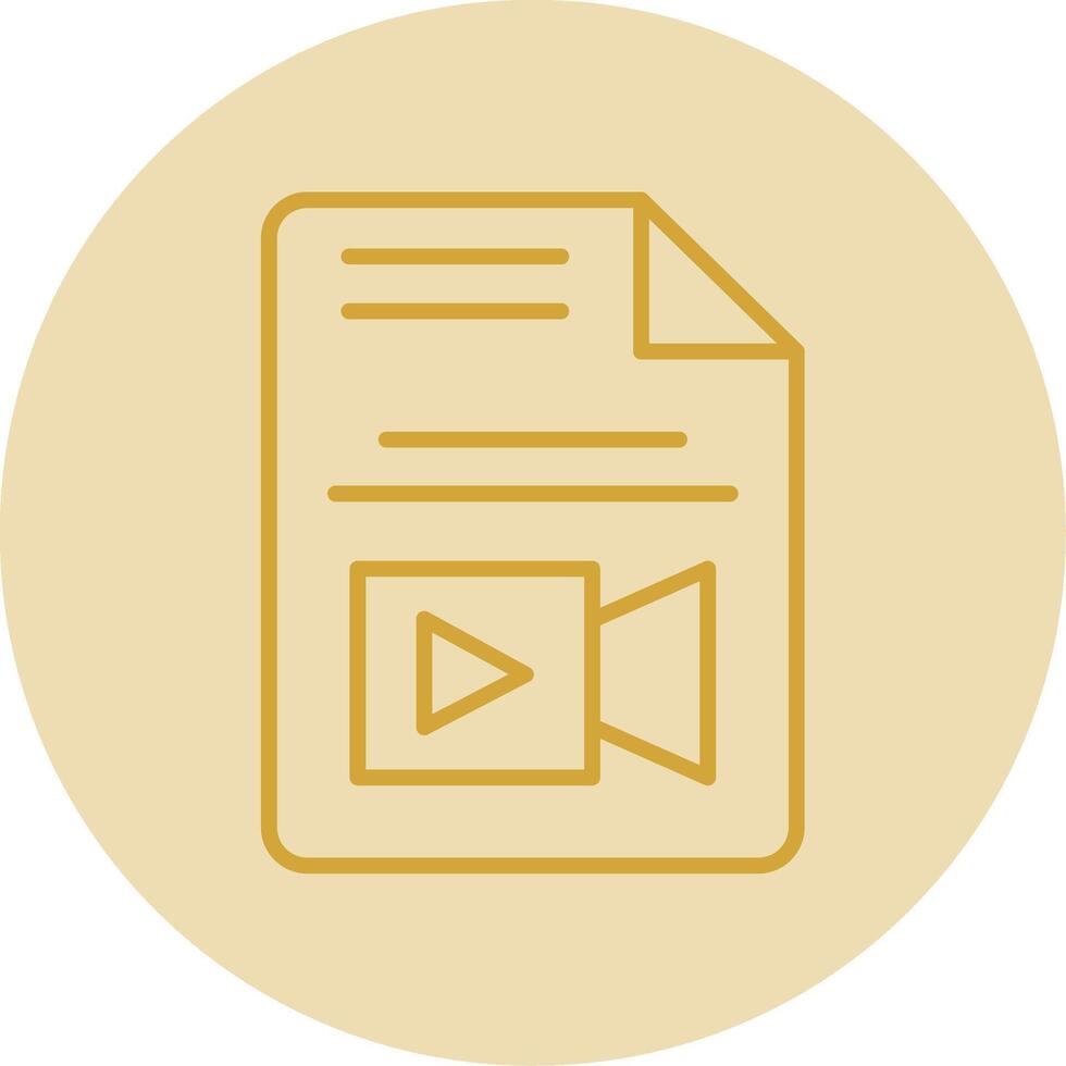 File Line Yellow Circle Icon vector