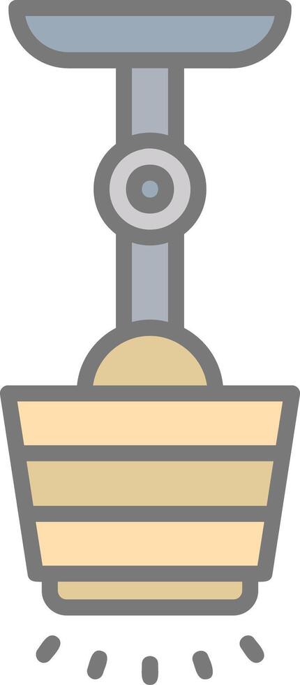 Lamp Line Filled Light Icon vector