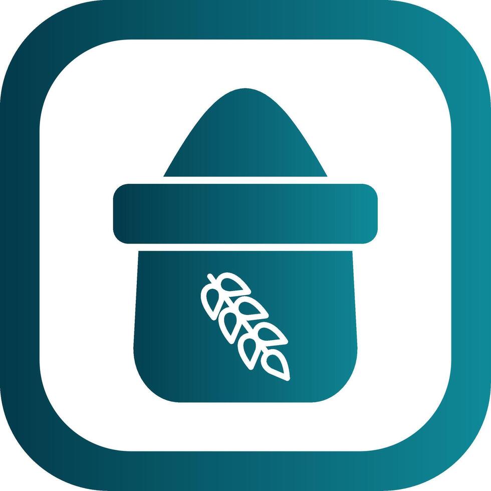 Flour Glyph Gradient Corner Icon vector