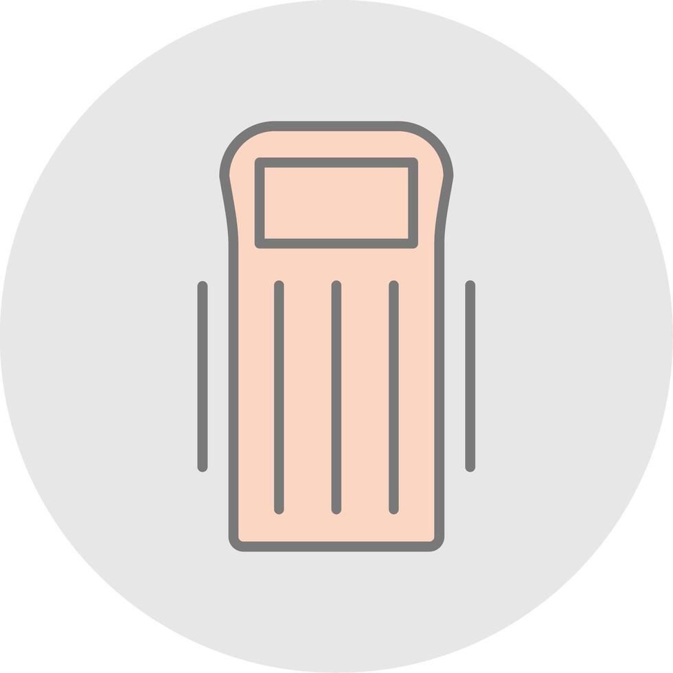 Float Line Filled Light Icon vector