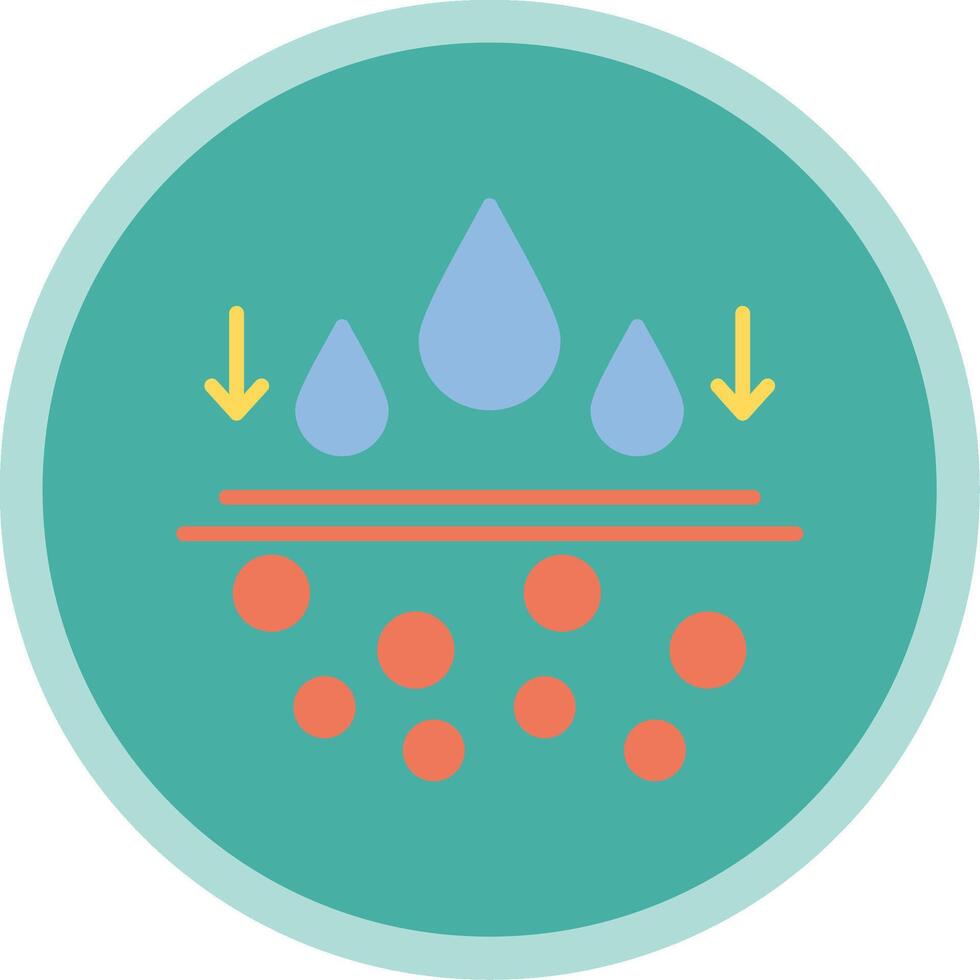 Moisturiser Flat Multi Circle Icon vector