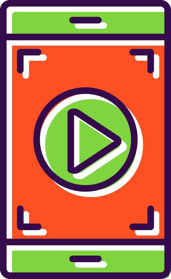 Smartphone filled Design Icon vector