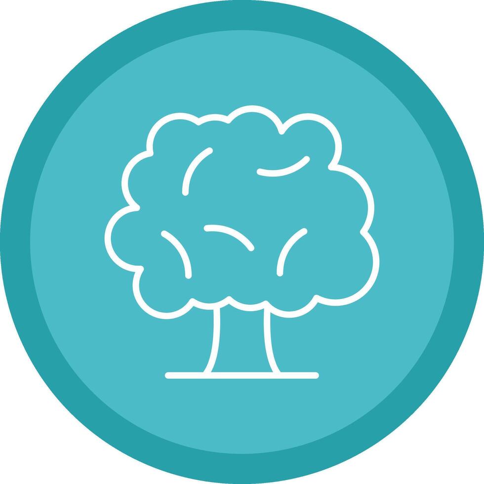 Tree Line Multi Circle Icon vector