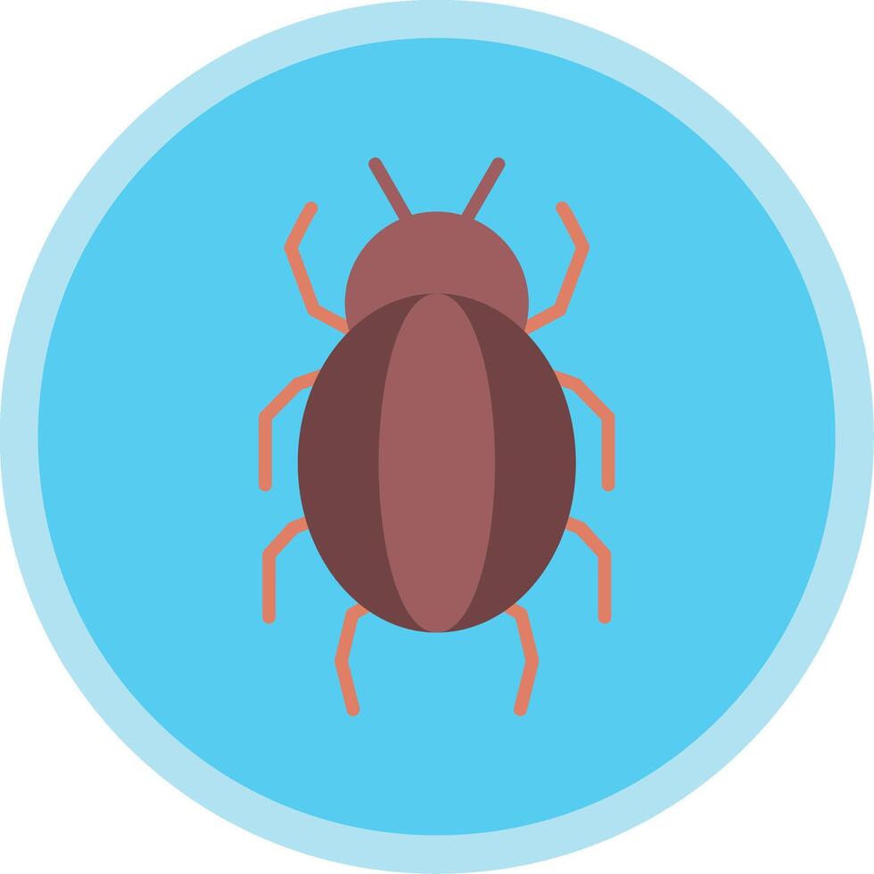 Spider Flat Multi Circle Icon vector
