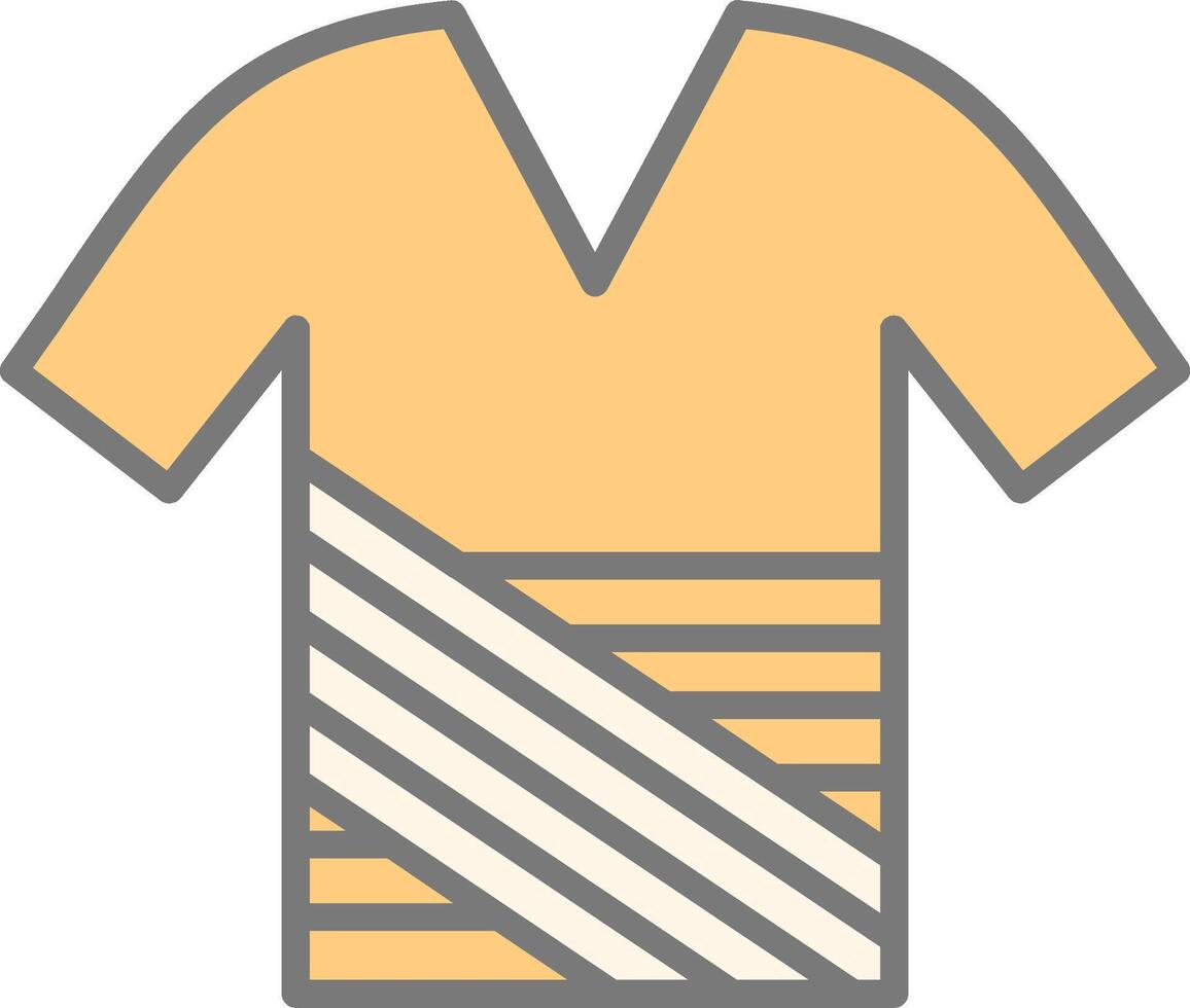 Shirt Line Filled Light Icon vector
