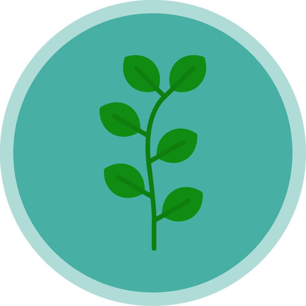 Eucalyptus Flat Multi Circle Icon vector
