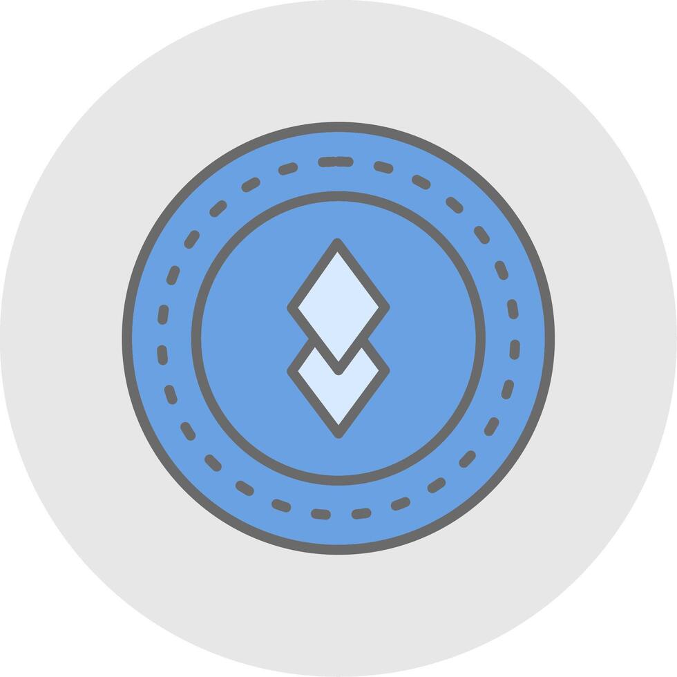 Altcoin Altcoin Line Filled Light Icon vector