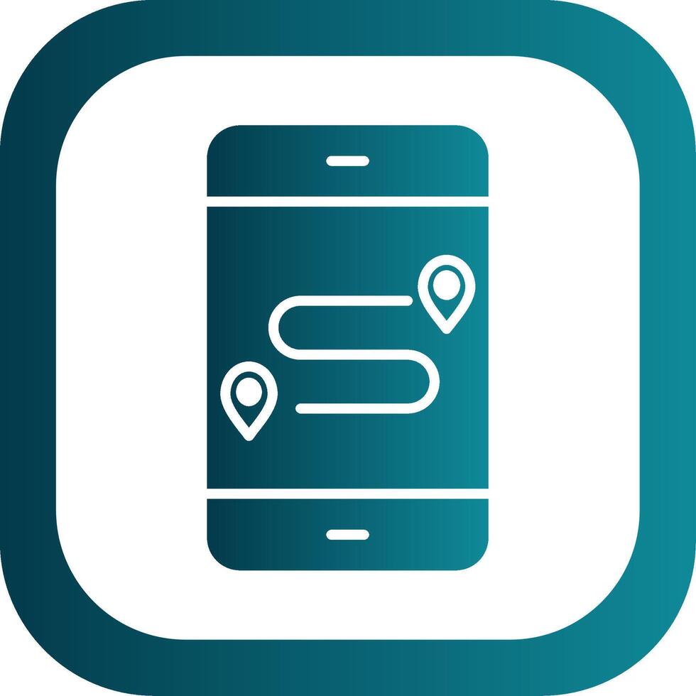 GpS Glyph Gradient Corner Icon vector