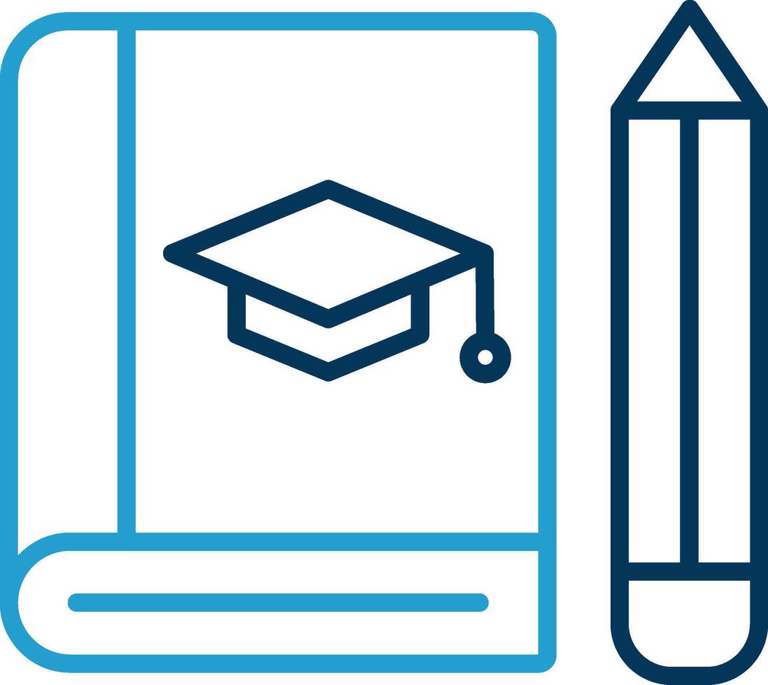 Treatise Line Blue Two Color Icon vector