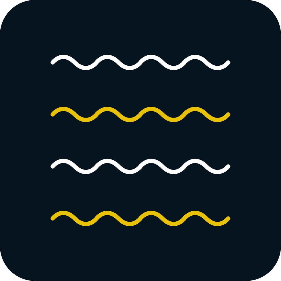 Waves Line Red Circle Icon vector