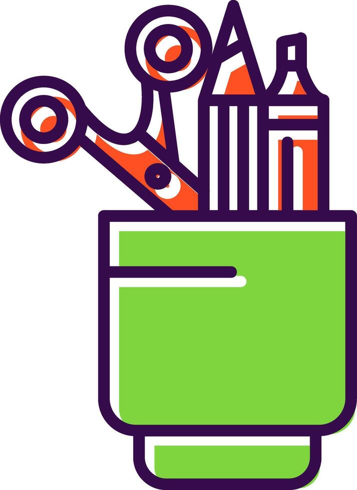 Stationery filled Design Icon vector
