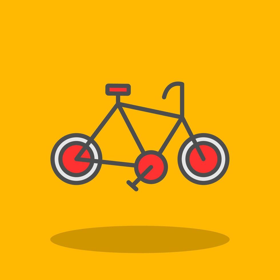 Cycle Filled Shadow Icon vector
