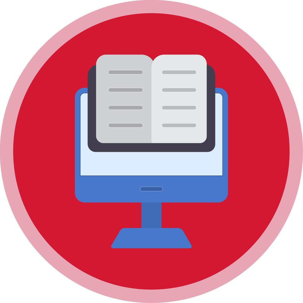 OnFlat Multi Circle Learning Flat Multi Circle Icon vector