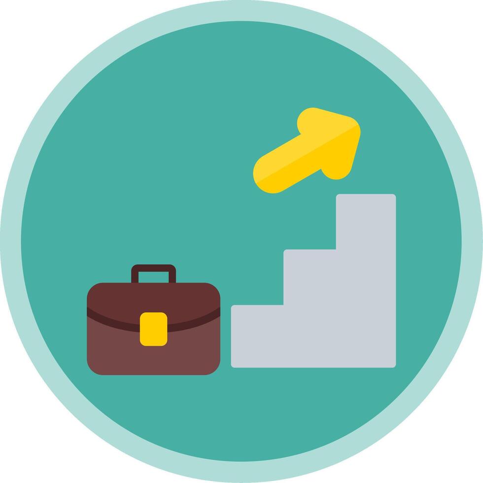Advancement Flat Multi Circle Icon vector