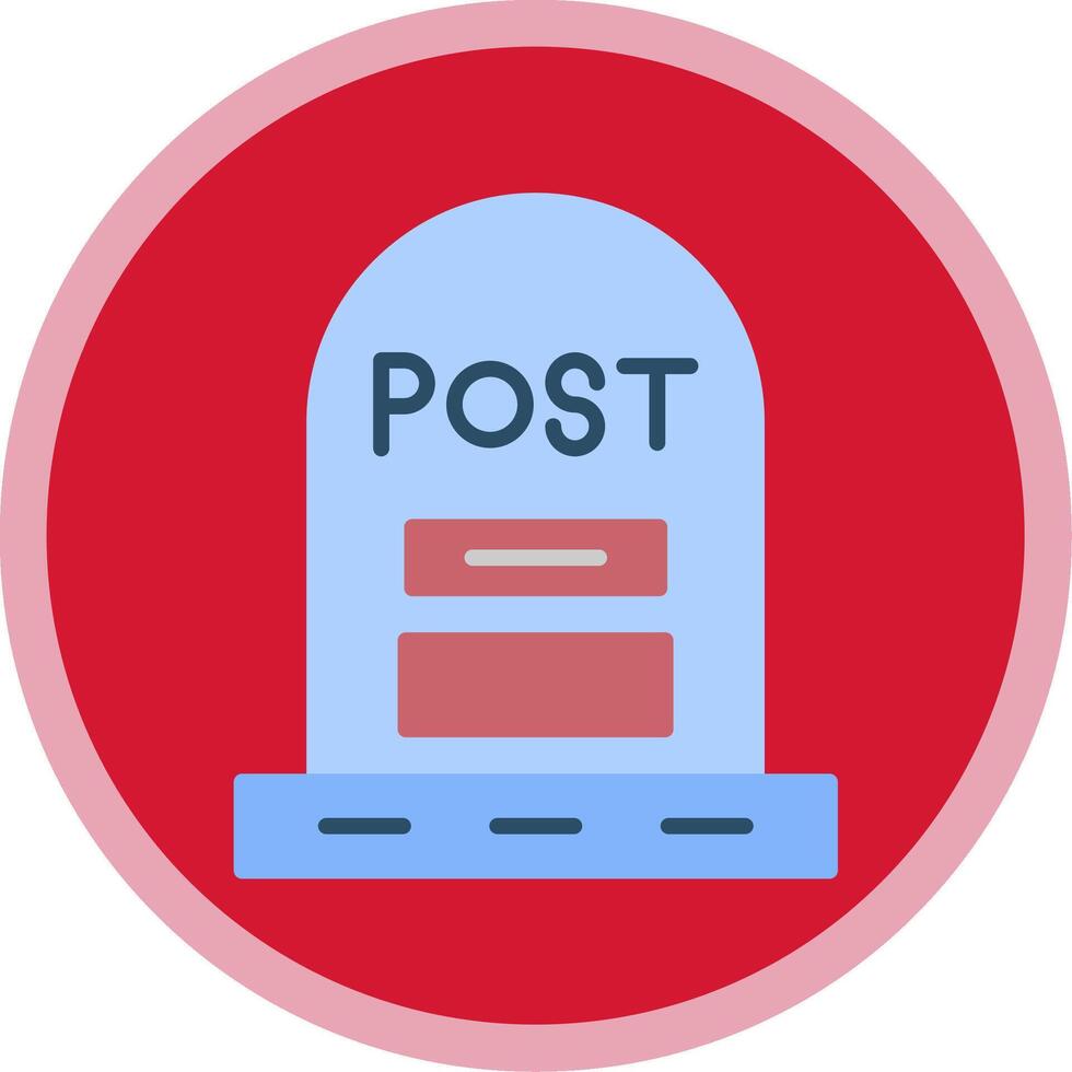 Post Flat Multi Circle Icon vector