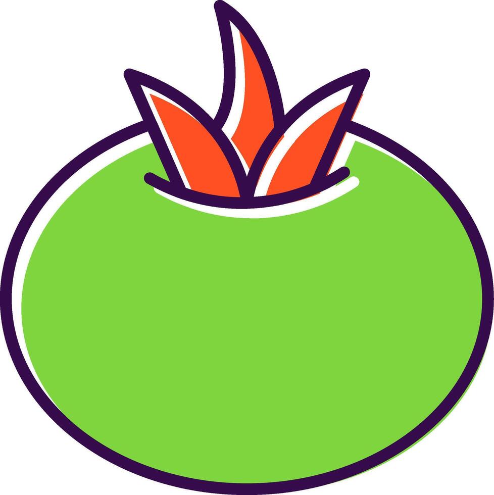 tomate lleno diseño icono vector