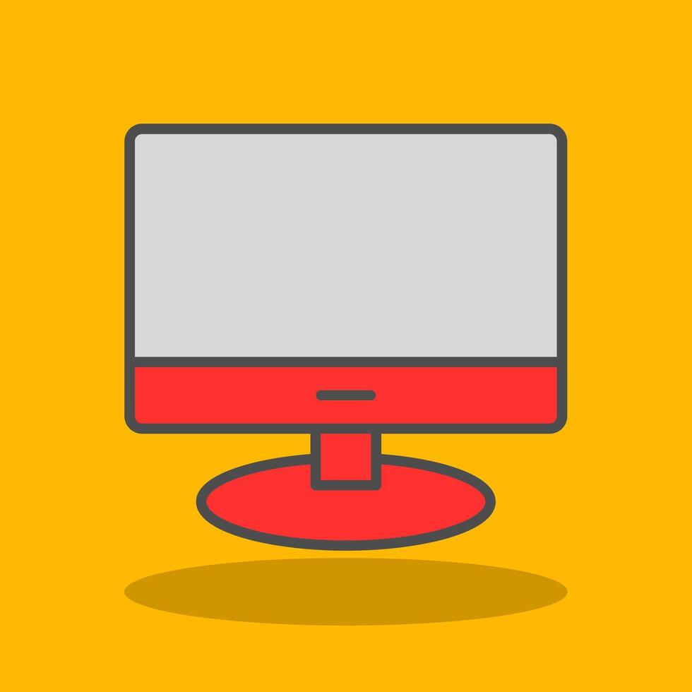 Lcd Filled Shadow Icon vector