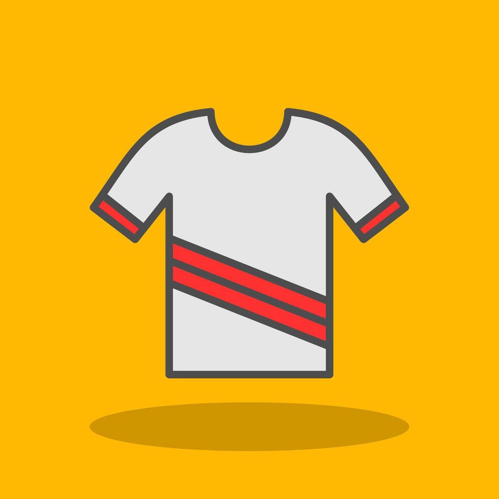 Shirt Filled Shadow Icon vector