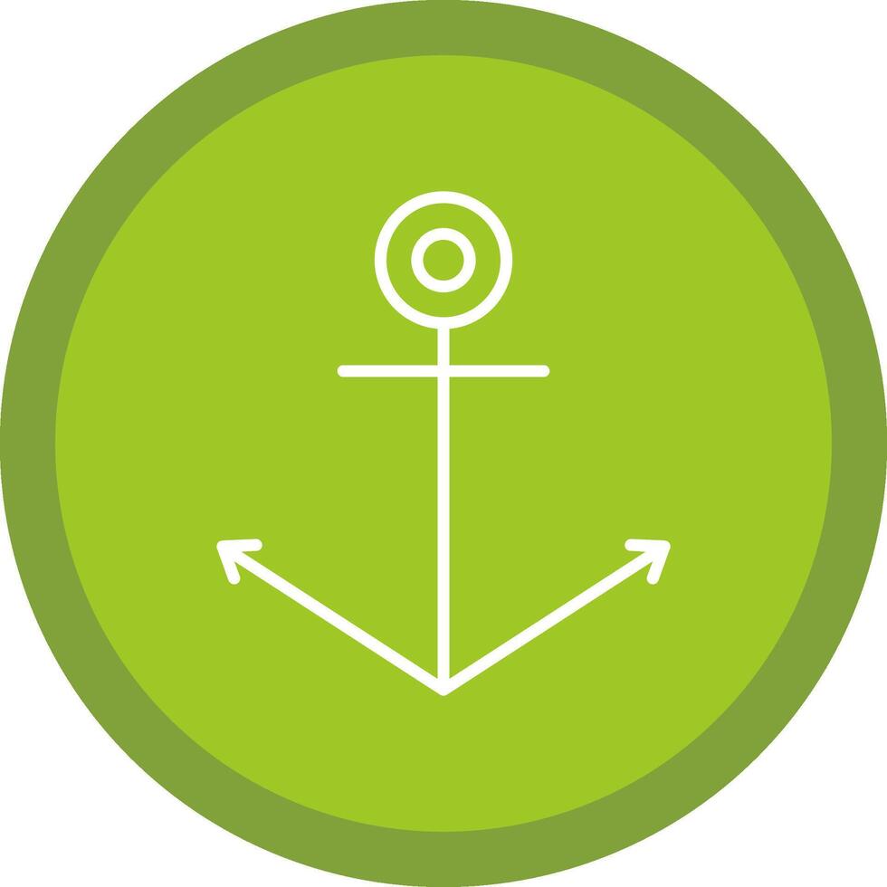 Anchor Line Multi Circle Icon vector