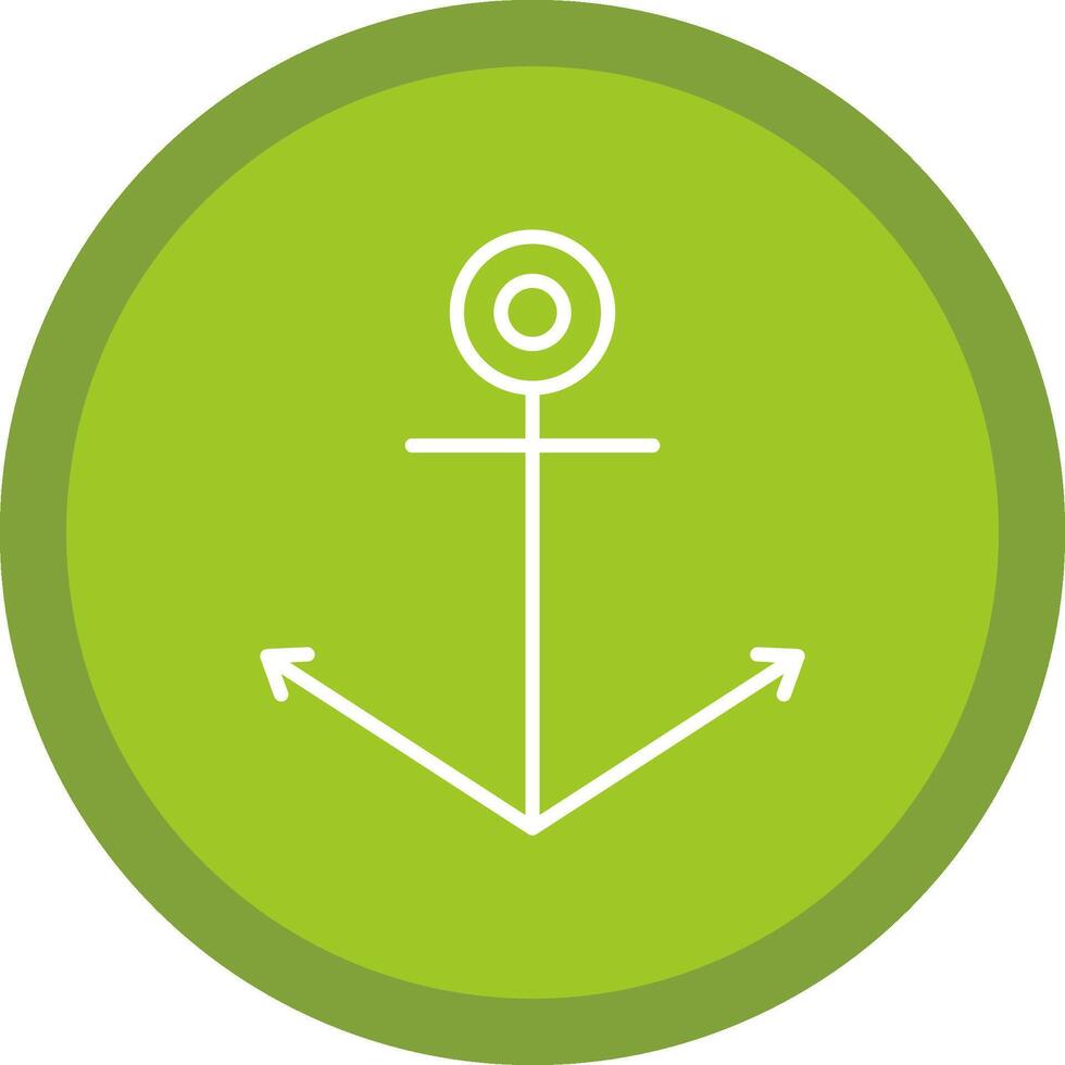 Anchor Line Multi Circle Icon vector