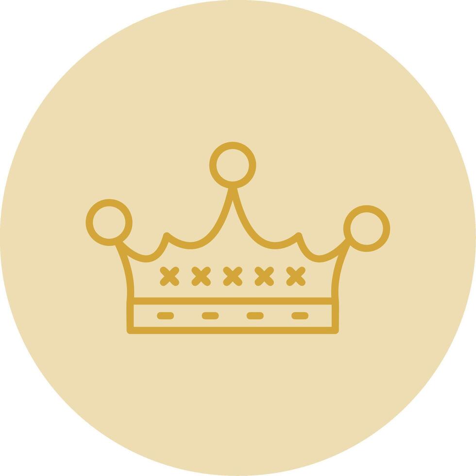 Bitcoin Here Line Yellow Circle Icon vector