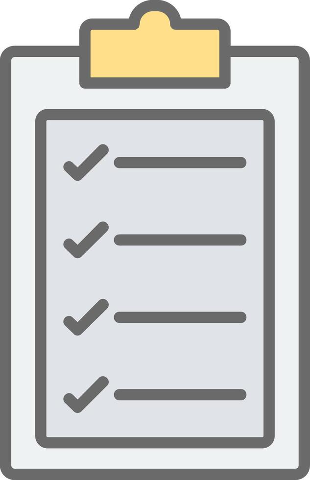 Criteria Line Filled Light Icon vector