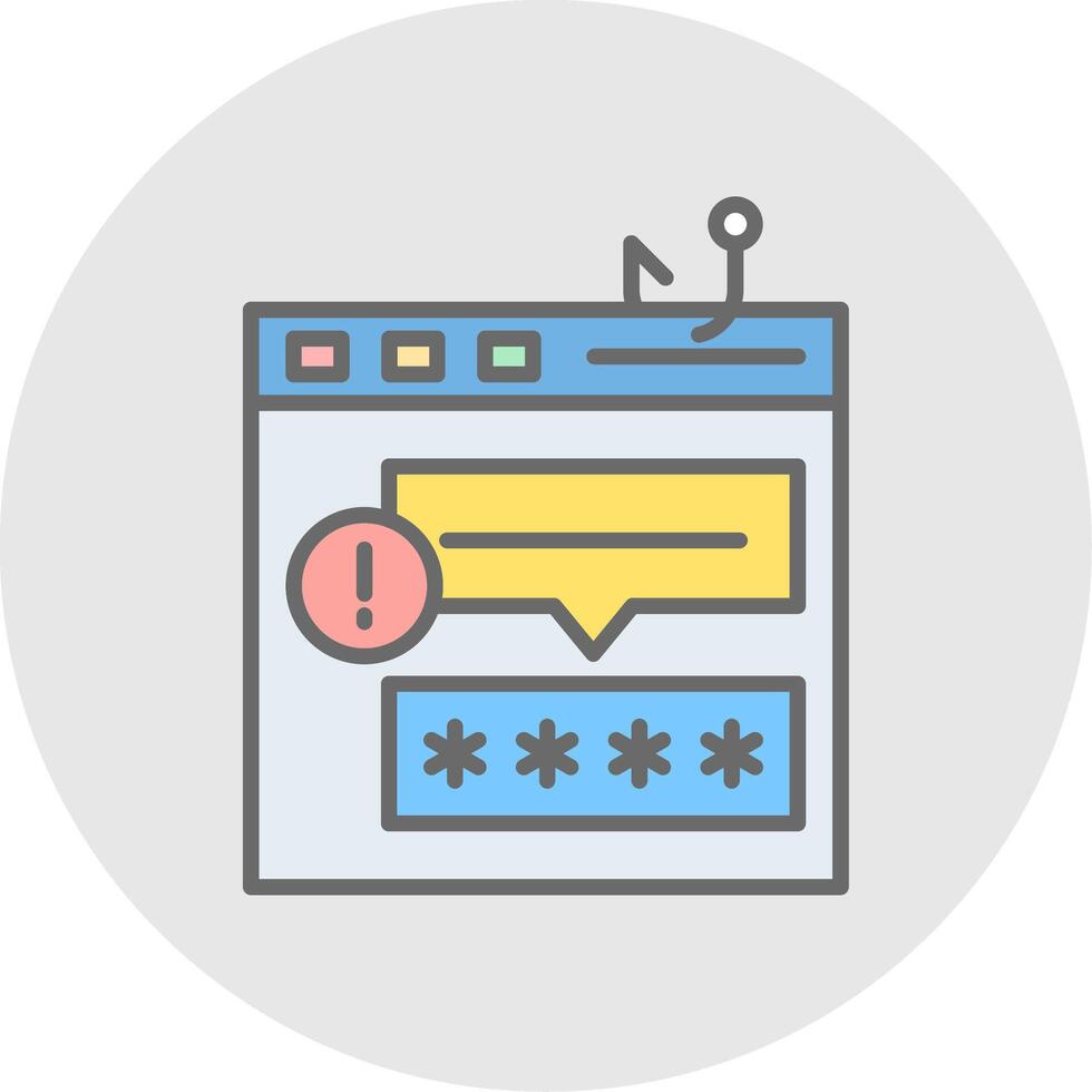 Spoofing Line Filled Light Icon vector
