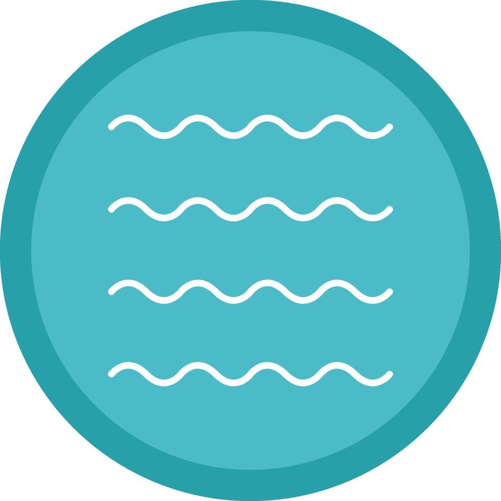 Waves Line Multi Circle Icon vector