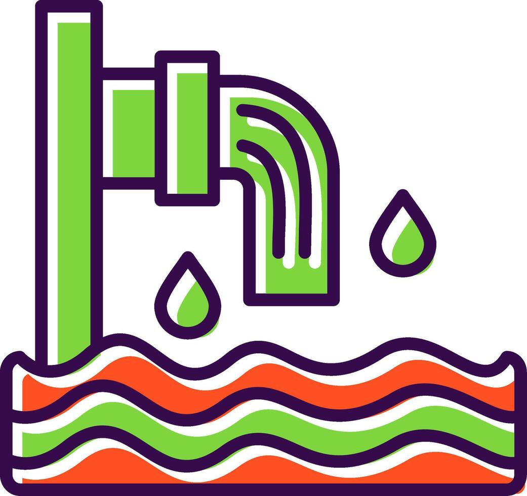 Sewer filled Design Icon vector