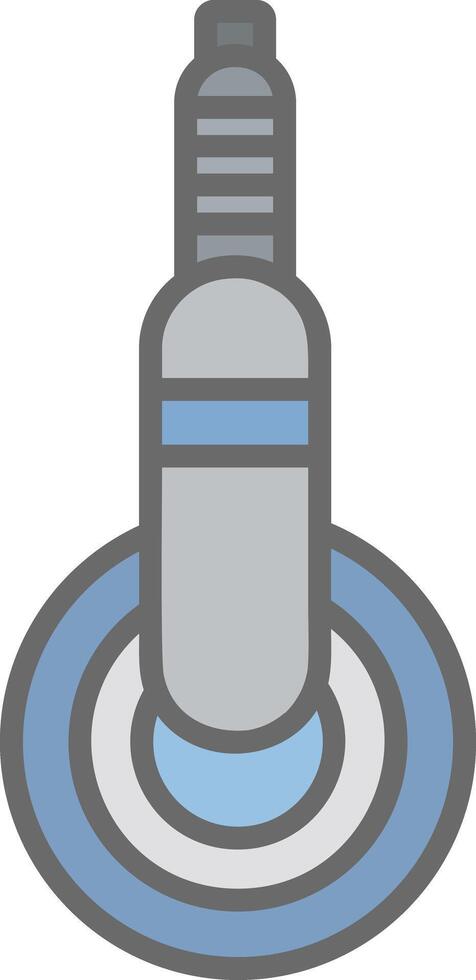 Polisher Line Filled Light Icon vector