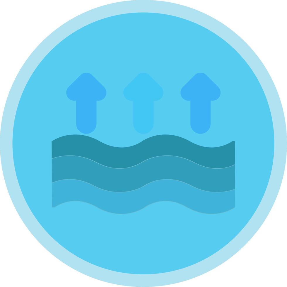 Arrows Flat Multi Circle Icon vector