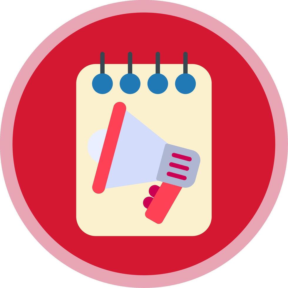 Notepad Flat Multi Circle Icon 44101436 Vector Art at Vecteezy