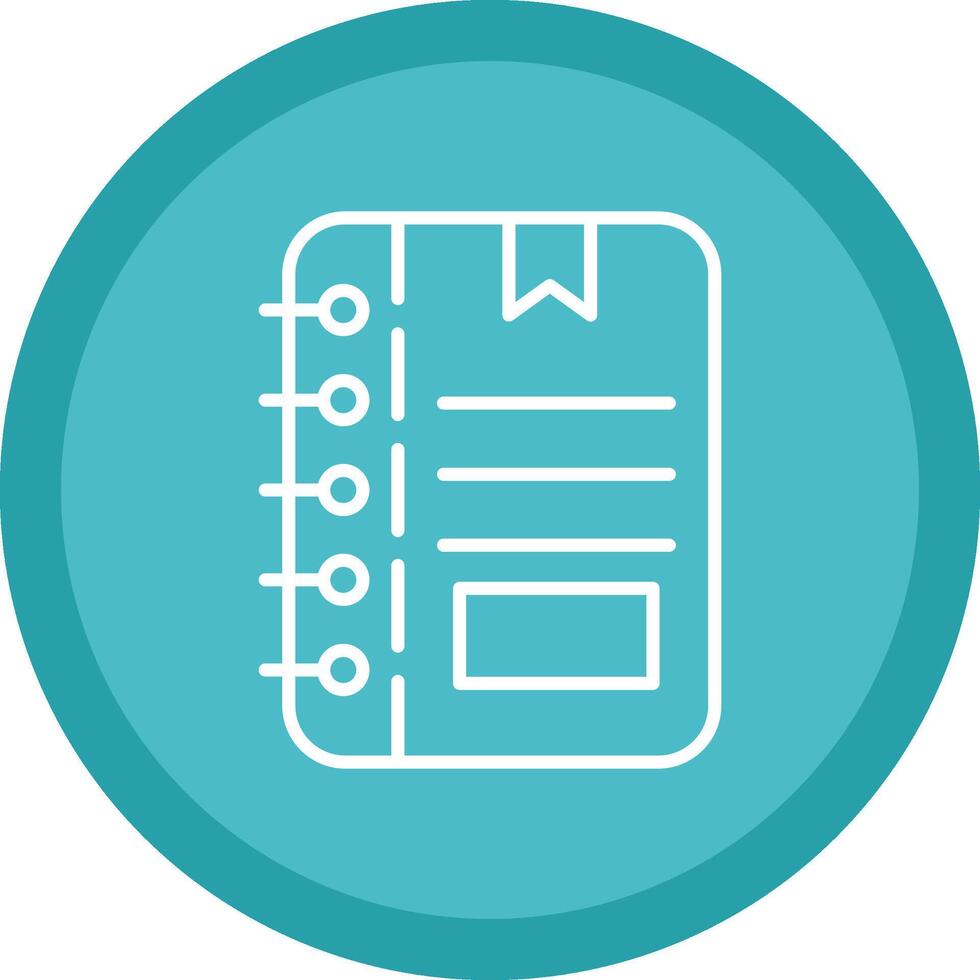 Note Line Multi Circle Icon vector