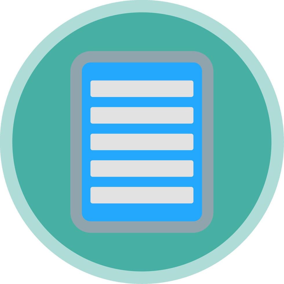 Note Flat Multi Circle Icon vector