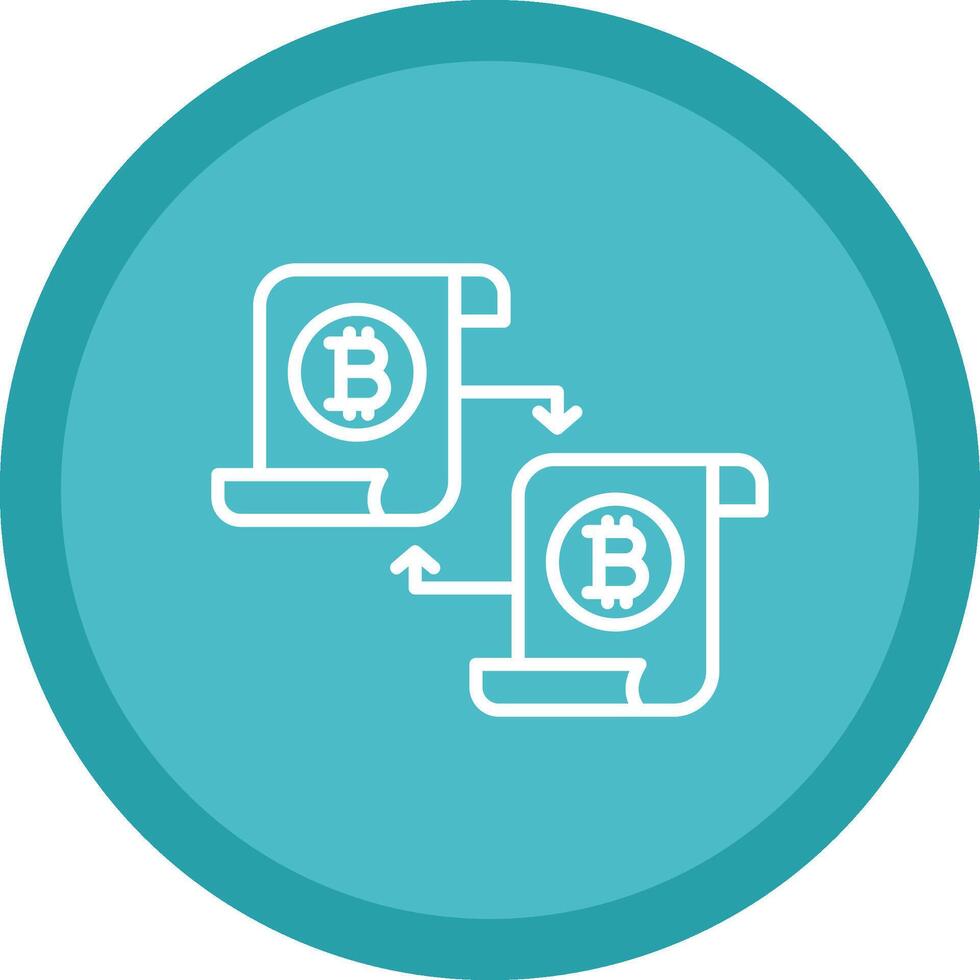 Disturbuted Ledger Line Multi Circle Icon vector