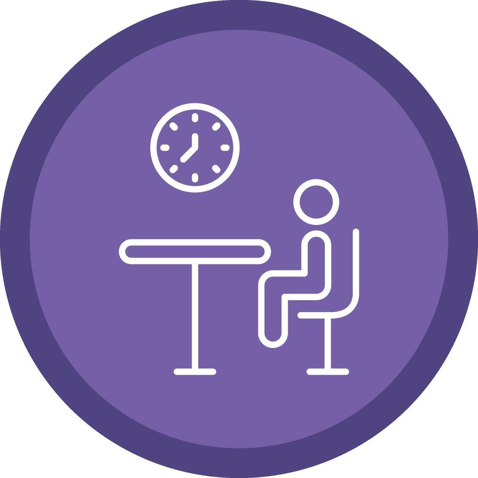 Nuclear Line Multi Circle Icon vector
