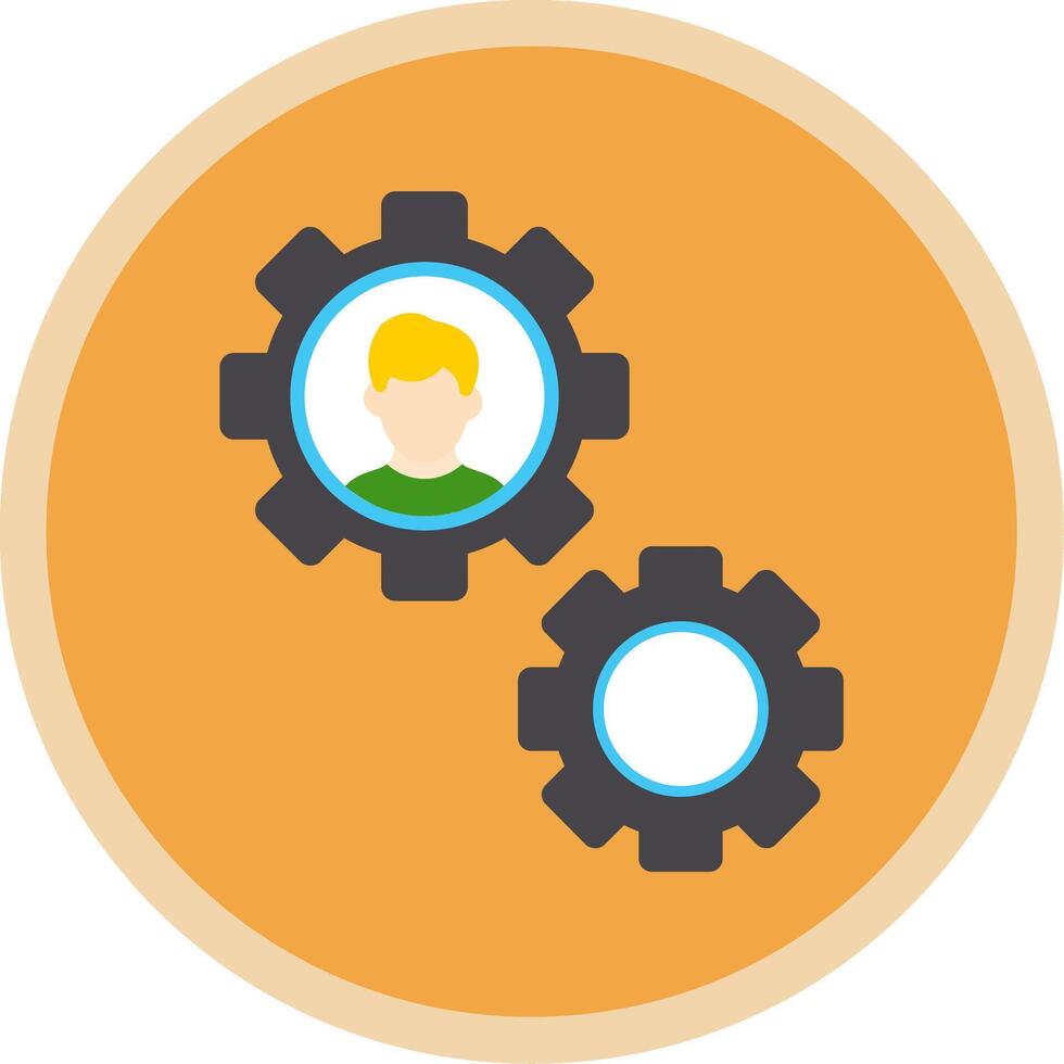 Draft Tools Flat Multi Circle Icon vector