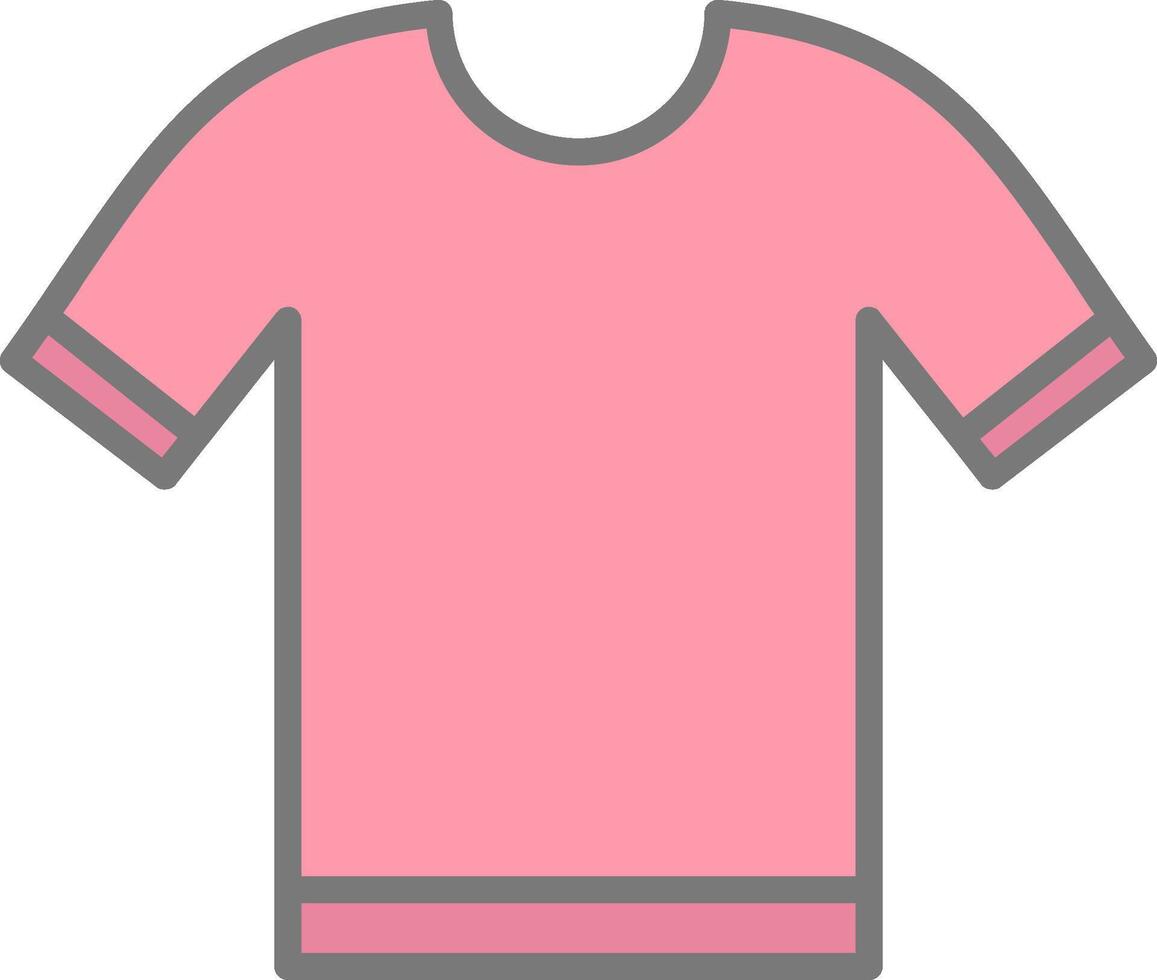 Shirt Line Filled Light Icon vector