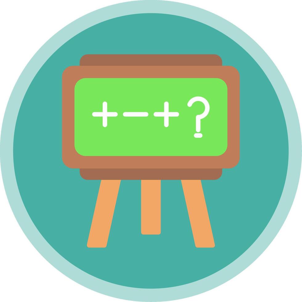 Theory Flat Multi Circle Icon vector