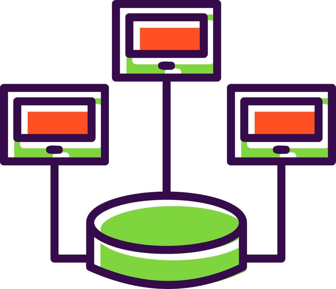 Distributed Database filled Design Icon 44102260 Vector Art at Vecteezy