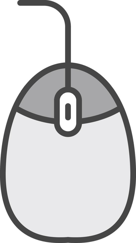 Mouse Line Filled Light Icon vector