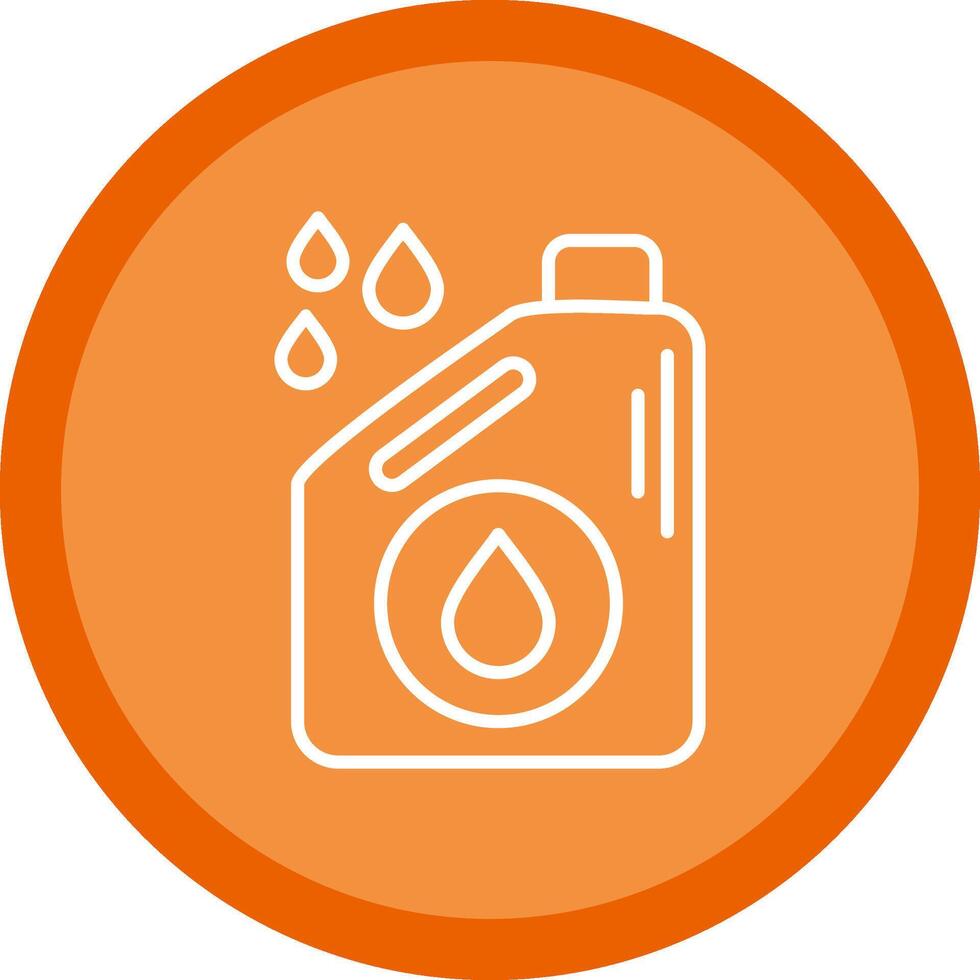 Oil Line Multi Circle Icon vector