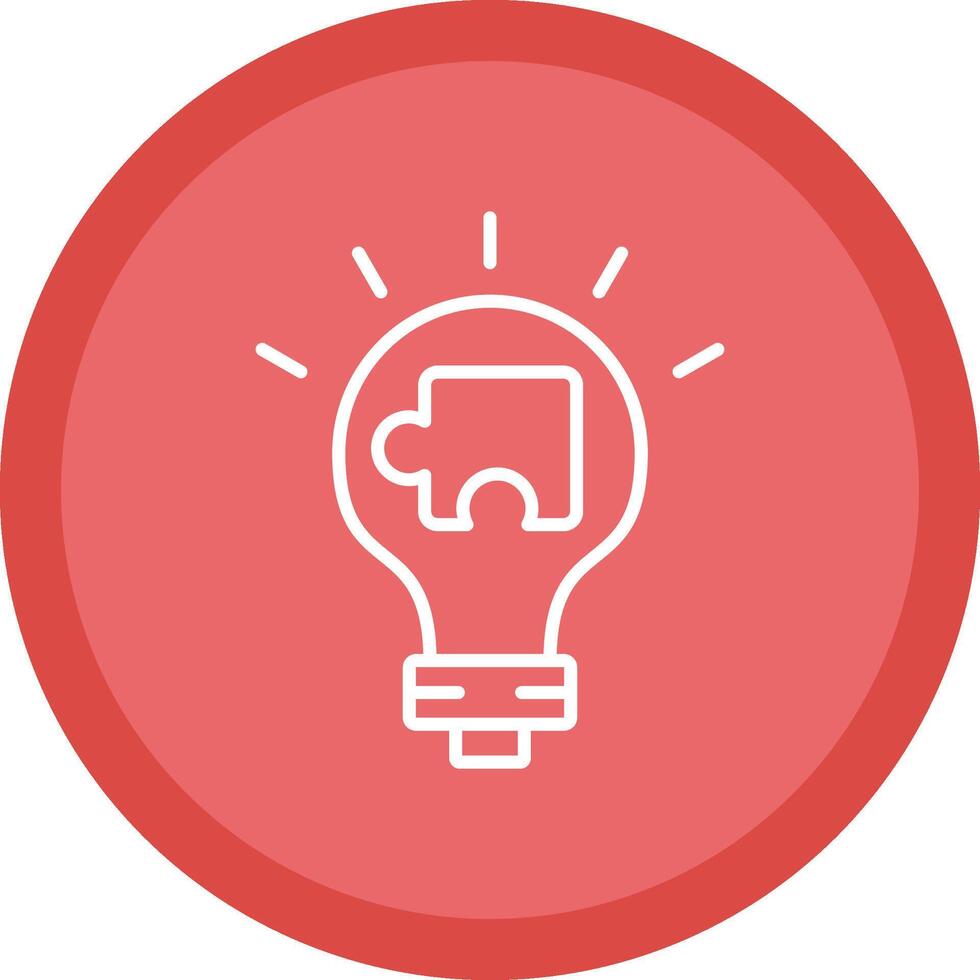 Solution Line Multi Circle Icon vector