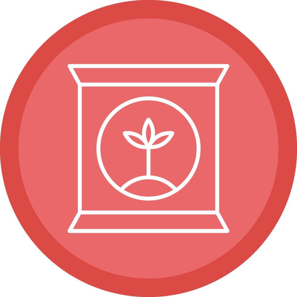 Fertilizer Line Multi Circle Icon vector
