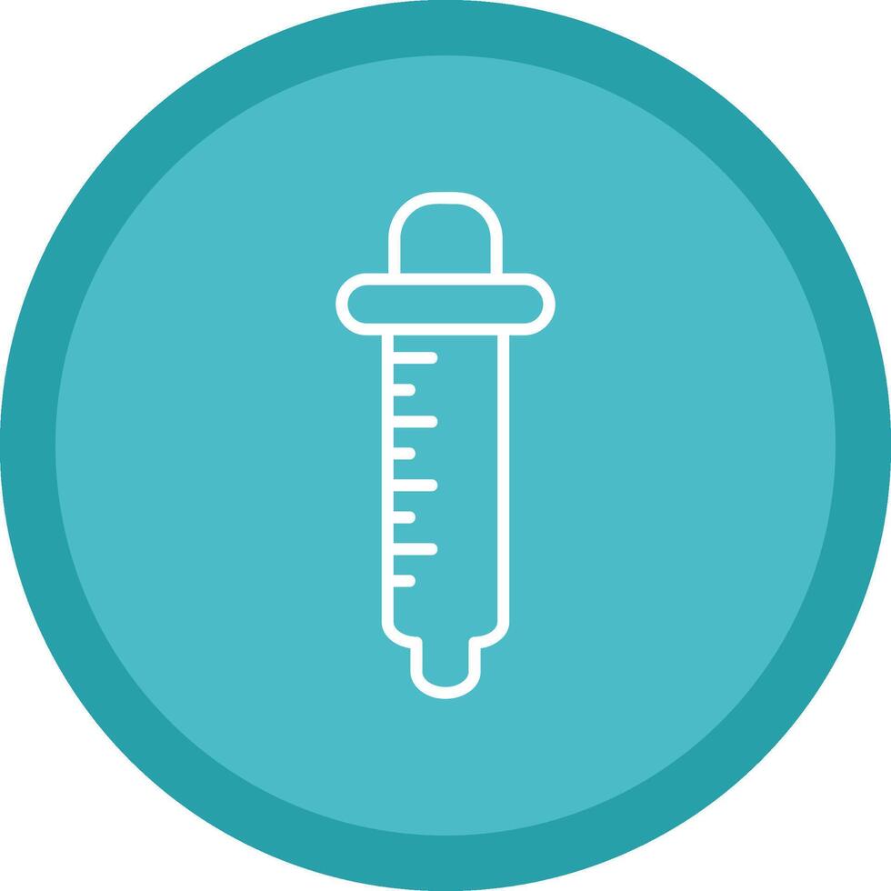 Pipette Line Multi Circle Icon vector